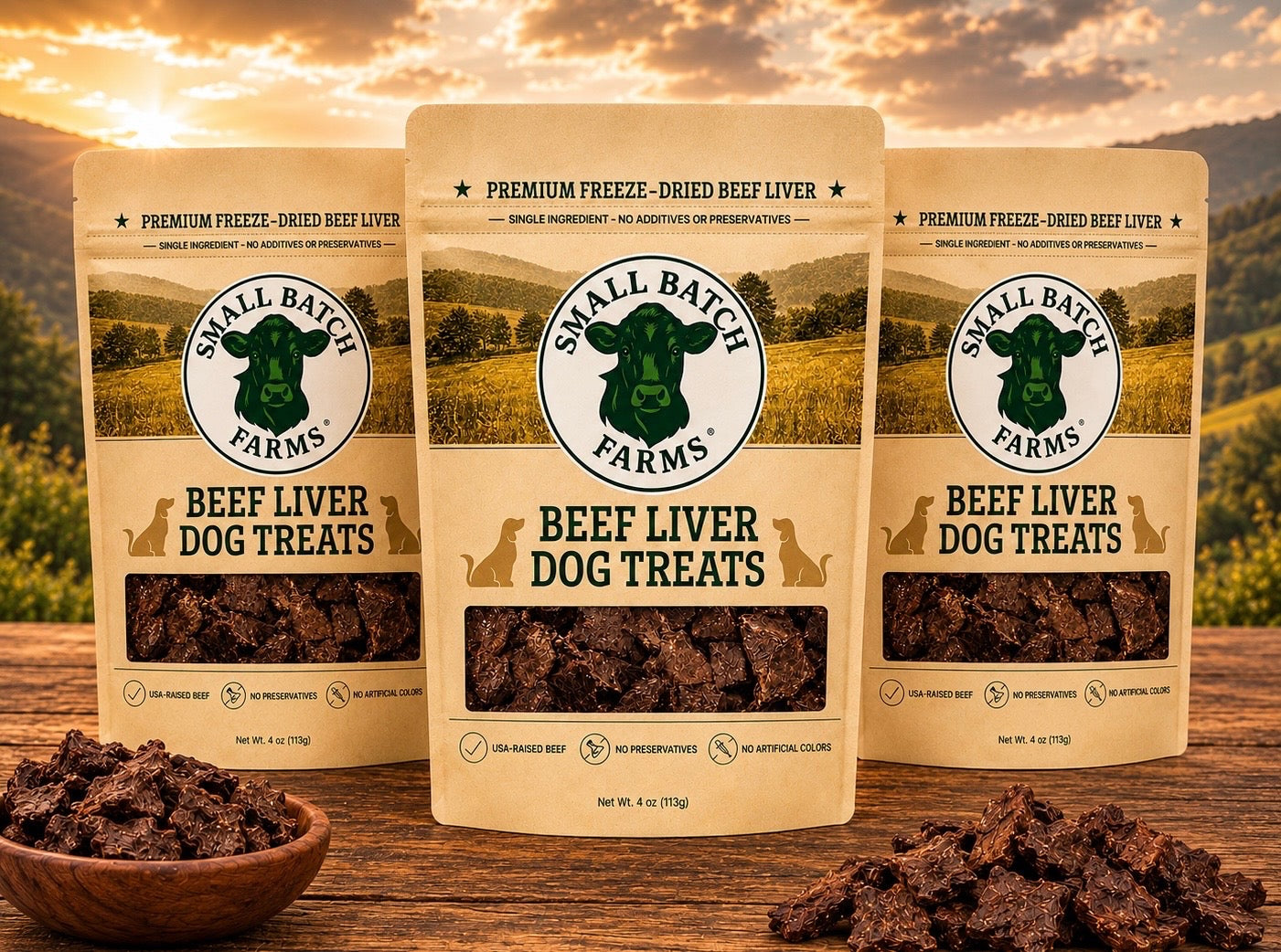 Freeze-Dried Beef Liver Dog Treats
