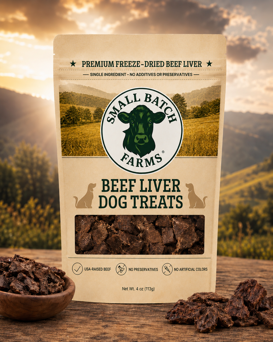 Freeze-Dried Beef Liver Dog Treats
