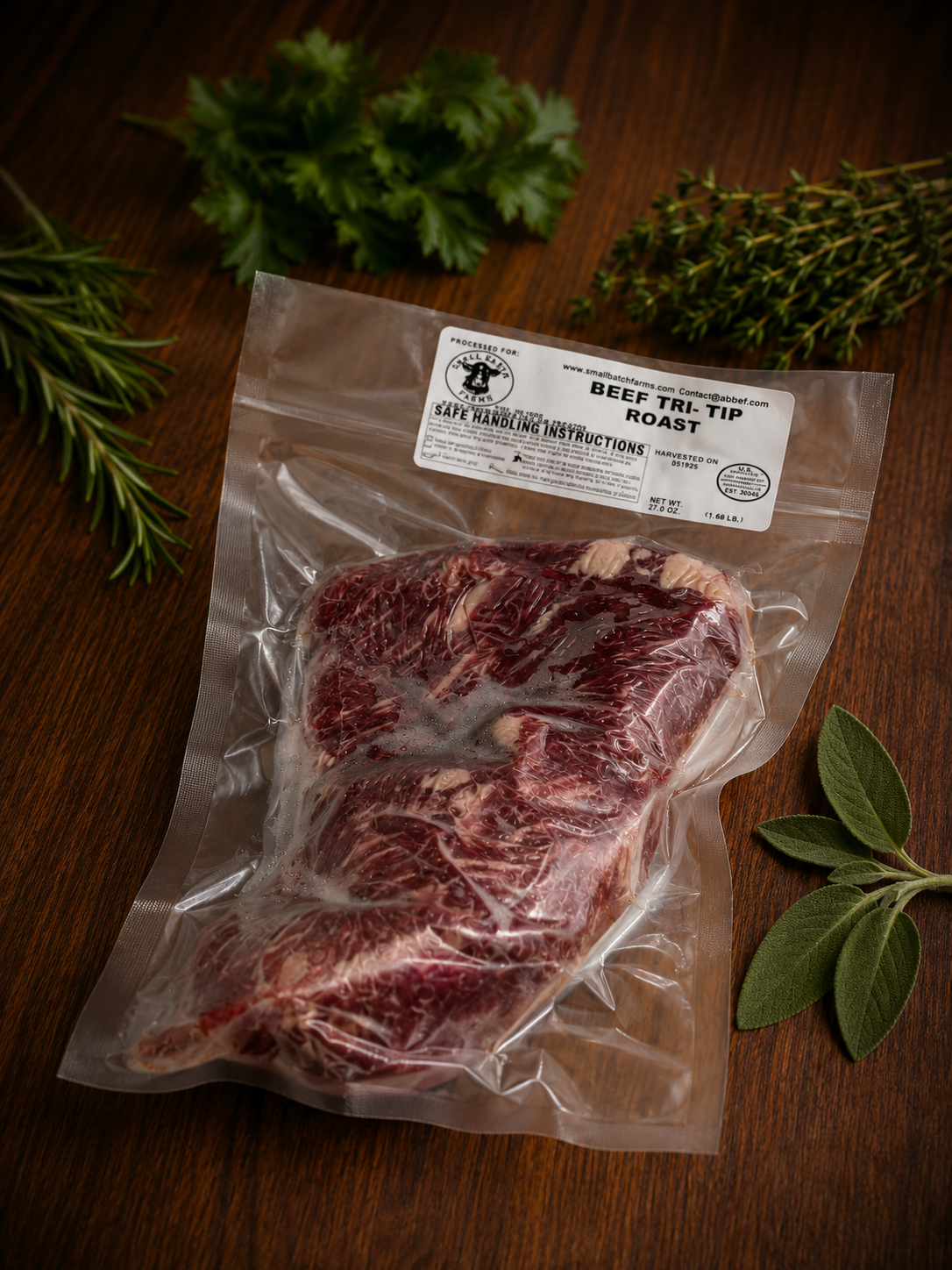Small Batch Farms Beef Tri-Tip Roast