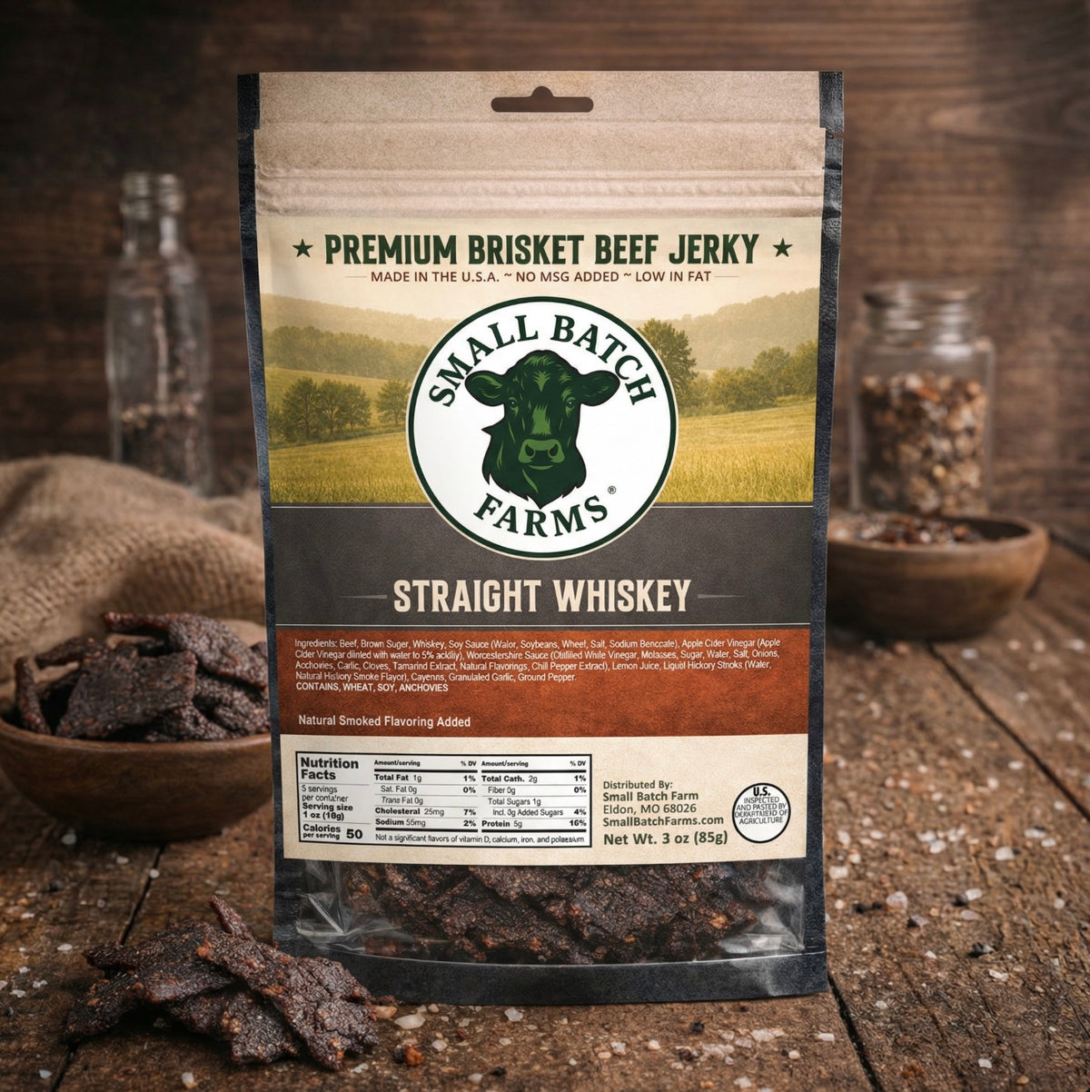 Straight Whiskey Beef Jerky